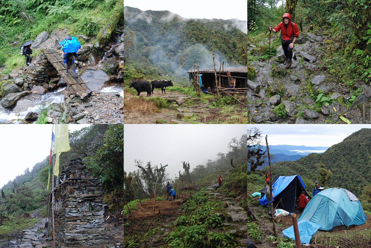 4 2 Trekking From Tashigaon Over Ridge To Camp At Unshisha